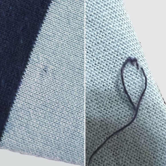 Old Navy Boy's Striped Long Sleeve T-Shirt Bundle Red/Blue, Size Medium (8 Boys) - Picture 9 of 9